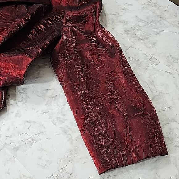 Alex Evening 2 Piece Women Sz 10 Burgundy Mother of Bride Formal Maxi Dress - Picture 9 of 15